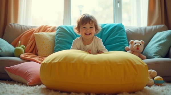 Pourquoi les enfants désertent le canapé dès qu'il y a un pouf XXL