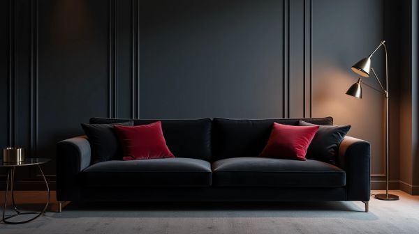 Un bout de canapé noir pour sublimer votre décoration